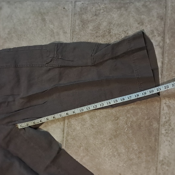 J.Jill Brown Drawstring Capri Pants - Picture 6 of 7